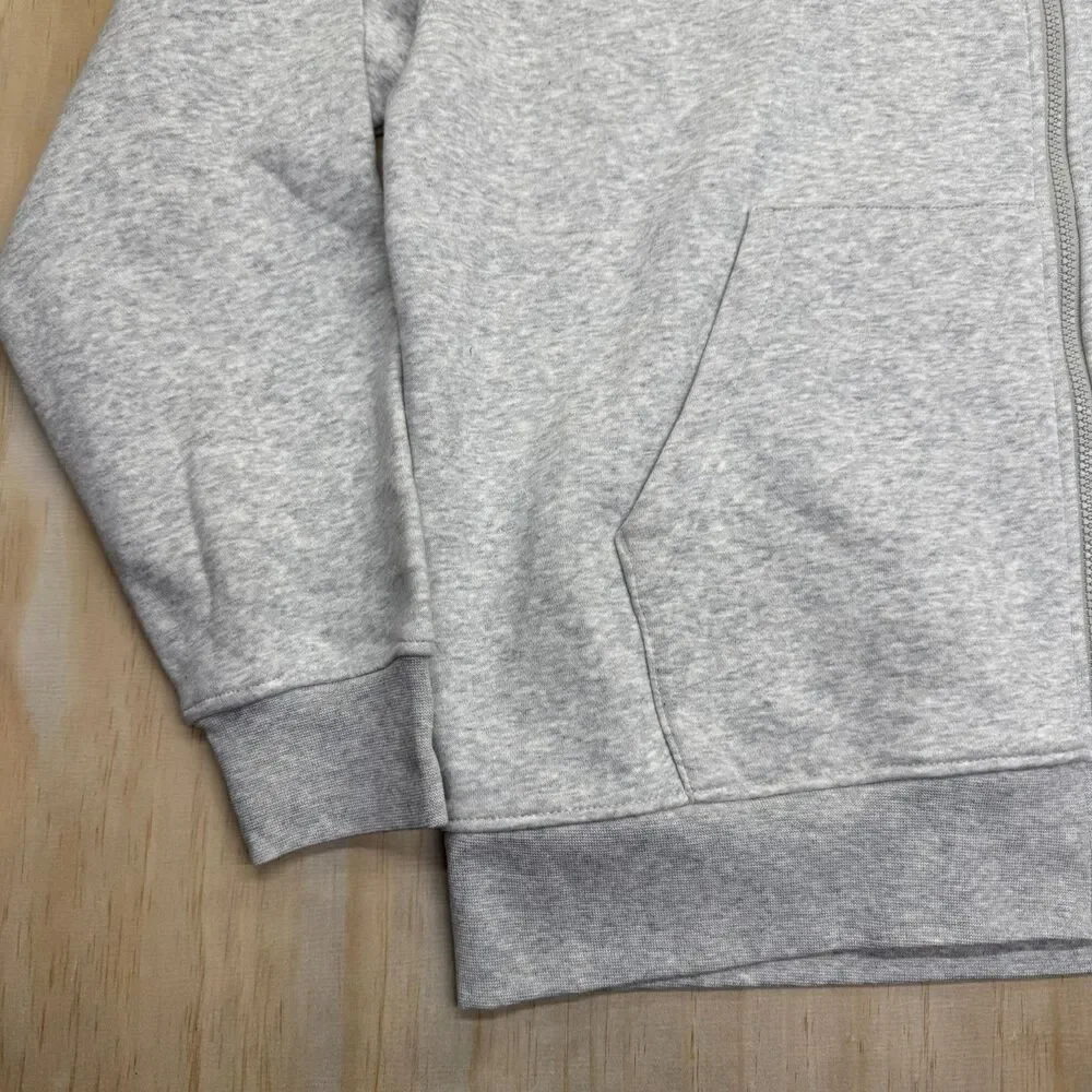 NEW Air Jordan Brooklyn Fleece Full Zip Hoodie Grey FV7289-050 Mens XL